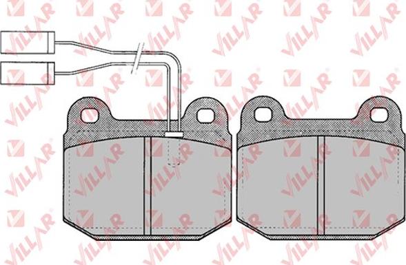 Villar 626.0022 - Комплект спирачно феродо, дискови спирачки vvparts.bg