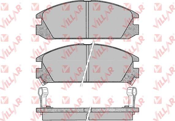 Villar 626.0073 - Комплект спирачно феродо, дискови спирачки vvparts.bg