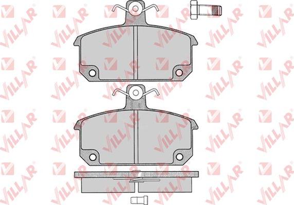 Villar 626.0196 - Комплект спирачно феродо, дискови спирачки vvparts.bg