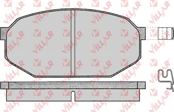 Villar 626.0198 - Комплект спирачно феродо, дискови спирачки vvparts.bg