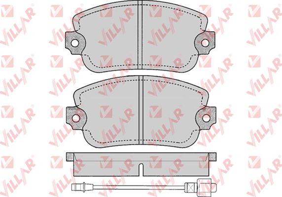 Villar 626.0145 - Комплект спирачно феродо, дискови спирачки vvparts.bg