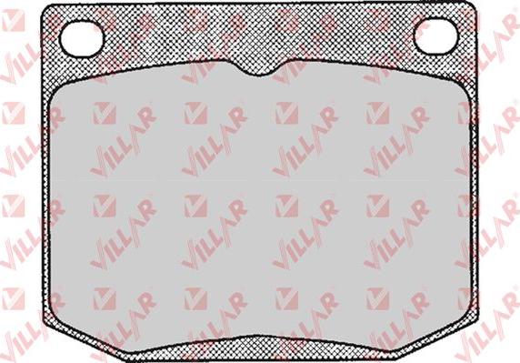 Villar 626.0150 - Комплект спирачно феродо, дискови спирачки vvparts.bg