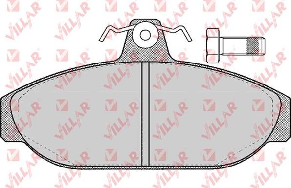 Villar 626.0157 - Комплект спирачно феродо, дискови спирачки vvparts.bg