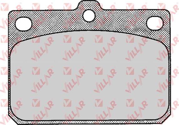 Villar 626.0164 - Комплект спирачно феродо, дискови спирачки vvparts.bg