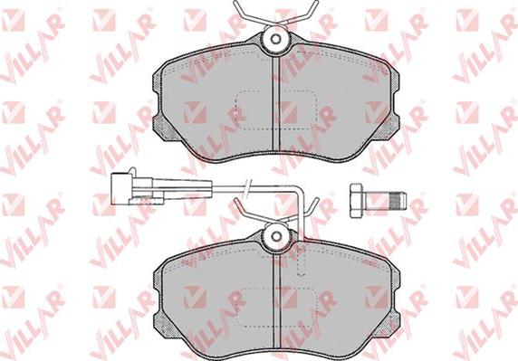 Villar 626.0104 - Комплект спирачно феродо, дискови спирачки vvparts.bg