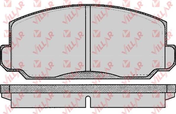 Villar 626.0183 - Комплект спирачно феродо, дискови спирачки vvparts.bg