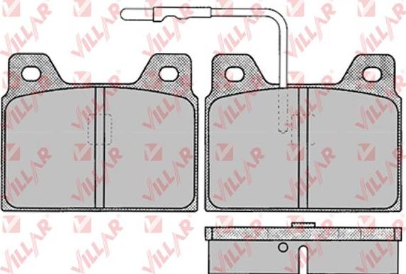 Villar 626.0131 - Комплект спирачно феродо, дискови спирачки vvparts.bg