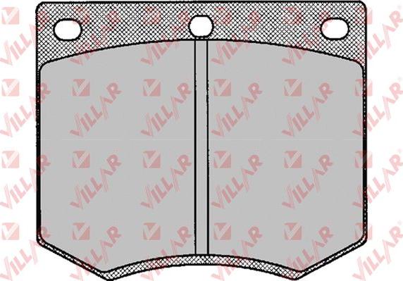 Villar 626.0126 - Комплект спирачно феродо, дискови спирачки vvparts.bg
