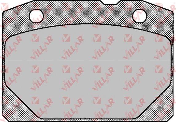 Villar 626.0127 - Комплект спирачно феродо, дискови спирачки vvparts.bg