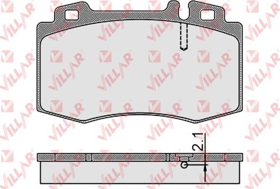 Villar 626.0899 - Комплект спирачно феродо, дискови спирачки vvparts.bg