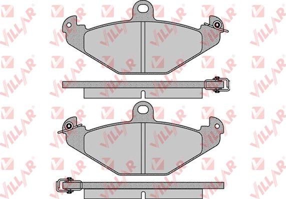 Villar 626.0890 - Комплект спирачно феродо, дискови спирачки vvparts.bg