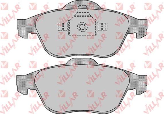 Villar 626.0898 - Комплект спирачно феродо, дискови спирачки vvparts.bg