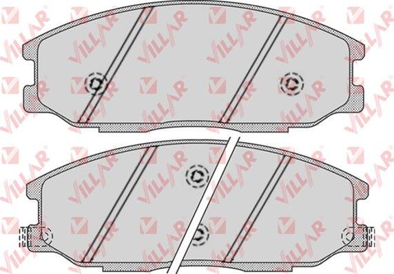 Villar 626.0858 - Комплект спирачно феродо, дискови спирачки vvparts.bg