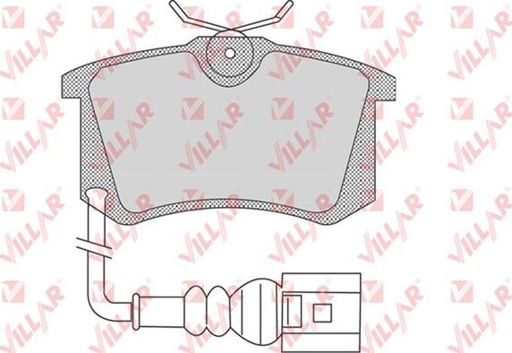 Villar 626.0853 - Комплект спирачно феродо, дискови спирачки vvparts.bg