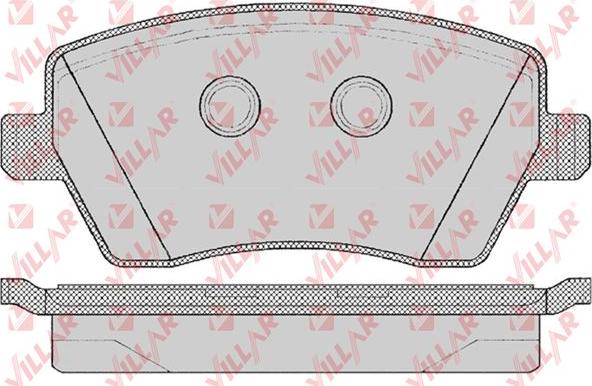 AD 2566RB - Комплект спирачно феродо, дискови спирачки vvparts.bg