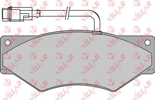 Villar 626.0880 - Комплект спирачно феродо, дискови спирачки vvparts.bg