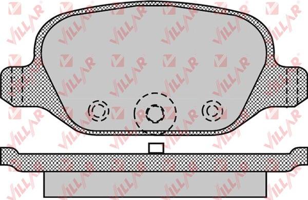 Villar 626.0872 - Комплект спирачно феродо, дискови спирачки vvparts.bg