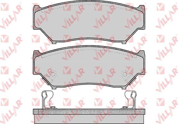 Villar 626.0396 - Комплект спирачно феродо, дискови спирачки vvparts.bg