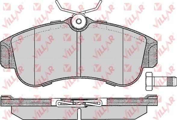 Villar 626.0355 - Комплект спирачно феродо, дискови спирачки vvparts.bg