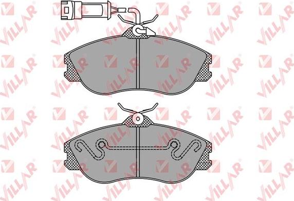 Villar 626.0350 - Комплект спирачно феродо, дискови спирачки vvparts.bg