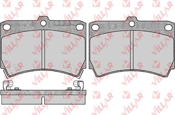 Villar 626.0366 - Комплект спирачно феродо, дискови спирачки vvparts.bg