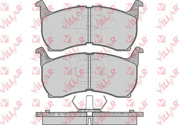 Villar 626.0368 - Комплект спирачно феродо, дискови спирачки vvparts.bg