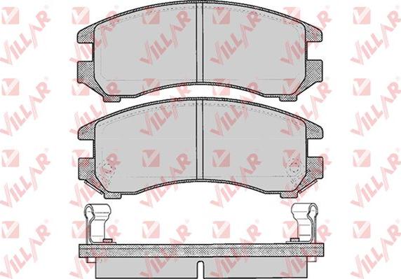 Villar 626.0363 - Комплект спирачно феродо, дискови спирачки vvparts.bg