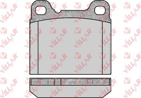 Villar 626.0362 - Комплект спирачно феродо, дискови спирачки vvparts.bg