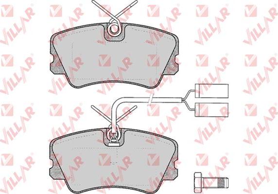 Villar 626.0301 - Комплект спирачно феродо, дискови спирачки vvparts.bg