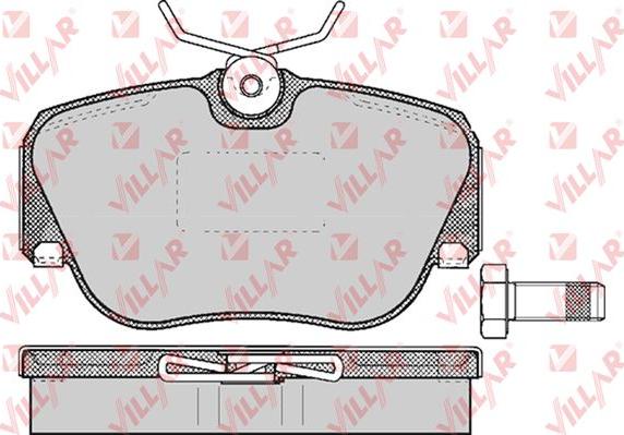 Villar 626.0302 - Комплект спирачно феродо, дискови спирачки vvparts.bg