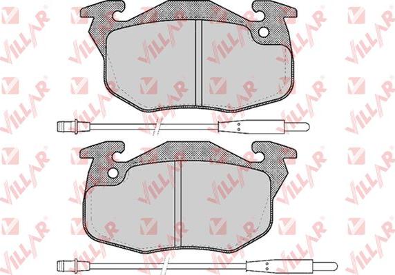 Villar 626.0384 - Комплект спирачно феродо, дискови спирачки vvparts.bg