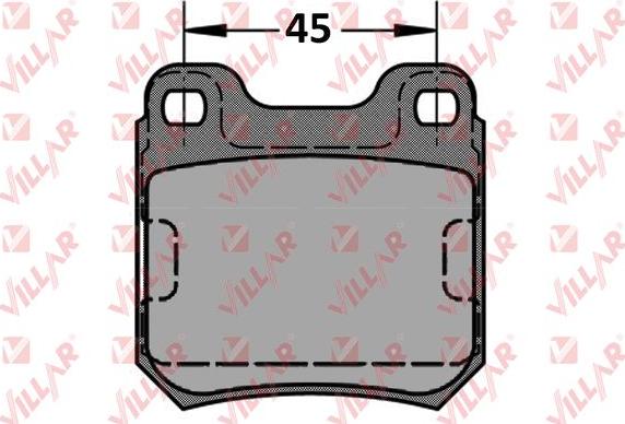 Villar 626.0334 - Комплект спирачно феродо, дискови спирачки vvparts.bg