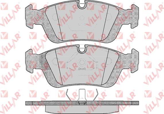 Villar 626.0331 - Комплект спирачно феродо, дискови спирачки vvparts.bg