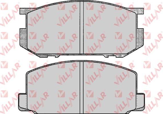 Villar 626.0248 - Комплект спирачно феродо, дискови спирачки vvparts.bg