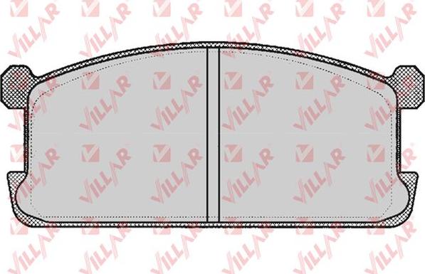 Villar 626.0254 - Комплект спирачно феродо, дискови спирачки vvparts.bg