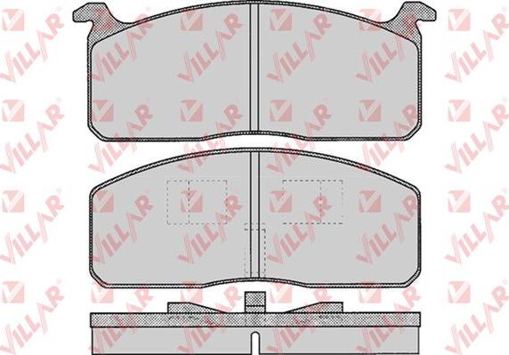 Villar 626.0250 - Комплект спирачно феродо, дискови спирачки vvparts.bg