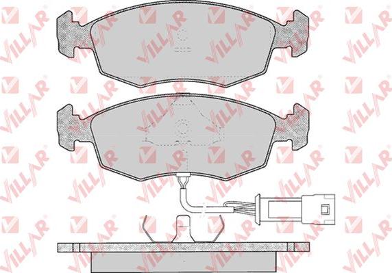 Villar 626.0269 - Комплект спирачно феродо, дискови спирачки vvparts.bg