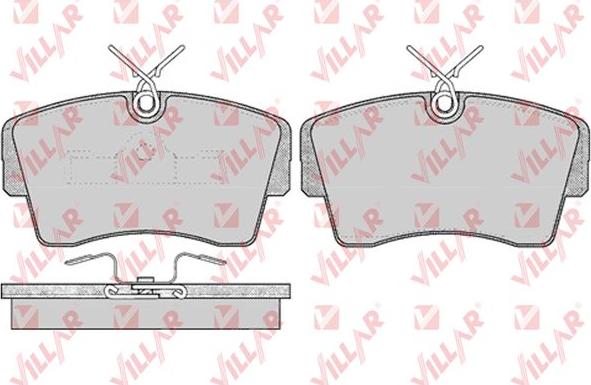 Villar 626.0262 - Комплект спирачно феродо, дискови спирачки vvparts.bg