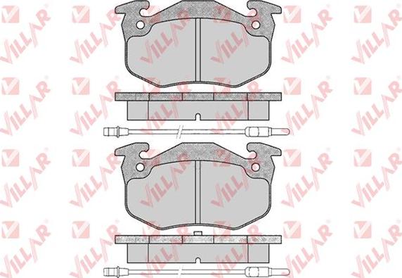 Villar 626.0201 - Комплект спирачно феродо, дискови спирачки vvparts.bg