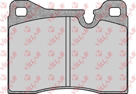 Villar 626.0208 - Комплект спирачно феродо, дискови спирачки vvparts.bg