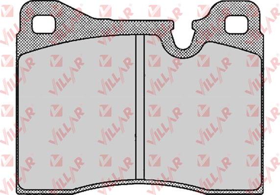 Villar 626.0207 - Комплект спирачно феродо, дискови спирачки vvparts.bg