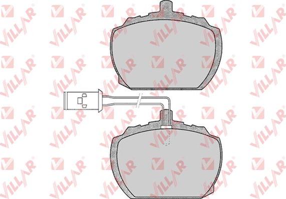 Villar 626.0212 - Комплект спирачно феродо, дискови спирачки vvparts.bg