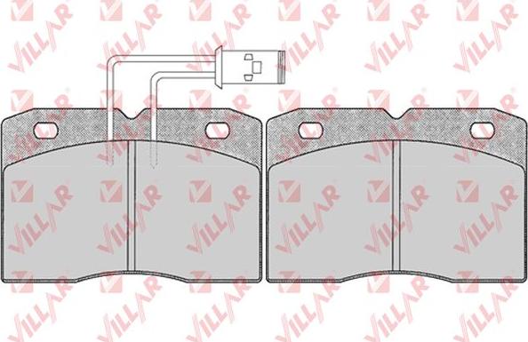 Villar 626.0281 - Комплект спирачно феродо, дискови спирачки vvparts.bg