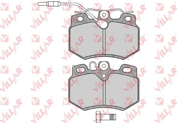 Villar 626.0282 - Комплект спирачно феродо, дискови спирачки vvparts.bg