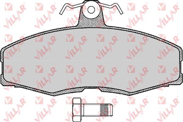 Villar 626.0234 - Комплект спирачно феродо, дискови спирачки vvparts.bg