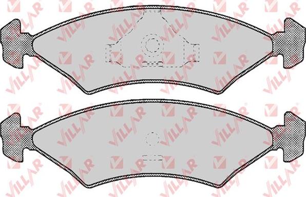 Villar 626.0232 - Комплект спирачно феродо, дискови спирачки vvparts.bg