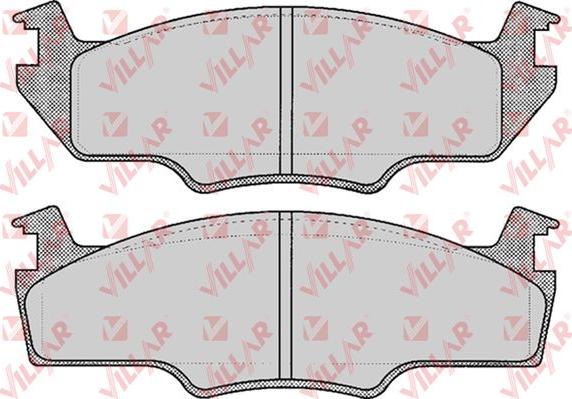 Villar 626.0226 - Комплект спирачно феродо, дискови спирачки vvparts.bg