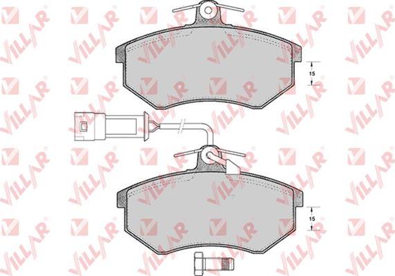 Villar 626.0221 - Комплект спирачно феродо, дискови спирачки vvparts.bg