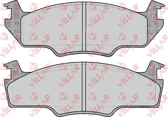 Villar 626.0227 - Комплект спирачно феродо, дискови спирачки vvparts.bg