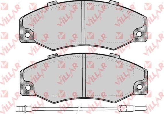 Villar 626.0276 - Комплект спирачно феродо, дискови спирачки vvparts.bg